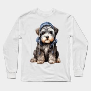 Winter Standard Schnauzer Dog Long Sleeve T-Shirt